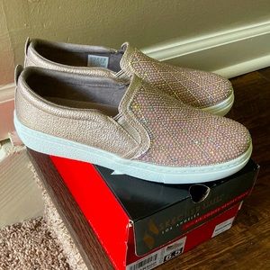 Rose Gold Slip-on Skechers
